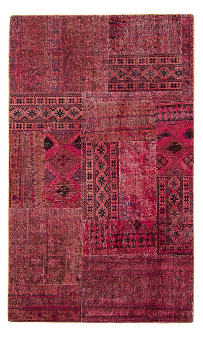 Patchwork-tæppe 151x241cm - Uldtæppe