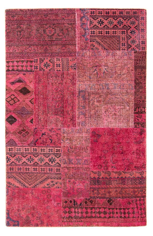 Patchwork-tæppe - 237 x 151 cm - flerfarvet