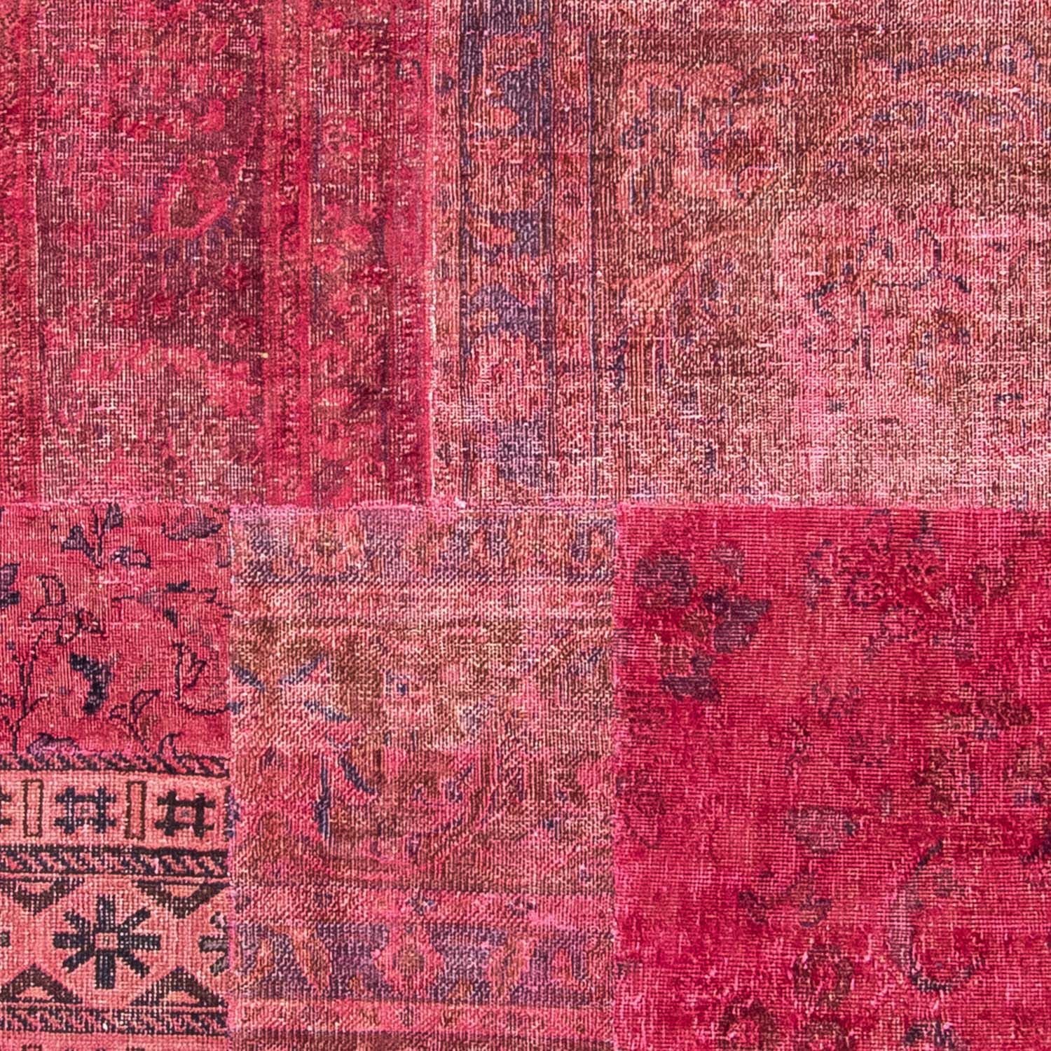 Patchwork-tæppe - 237 x 151 cm - flerfarvet