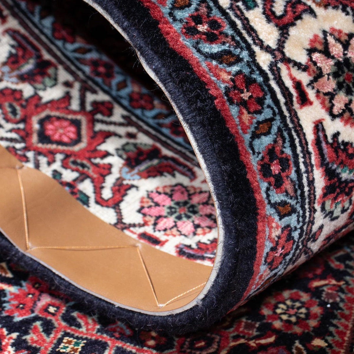 Løber Persisk tæppe - Bijar - 308 x 78 cm - lysrød