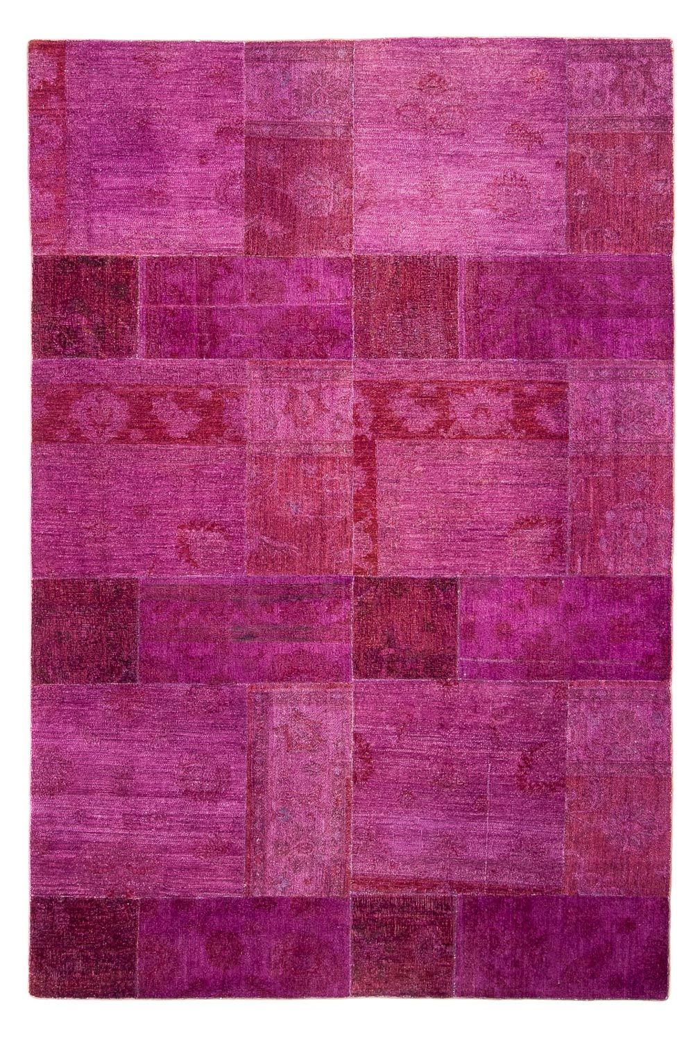 Patchwork-tæppe - 271 x 182 cm - lilla