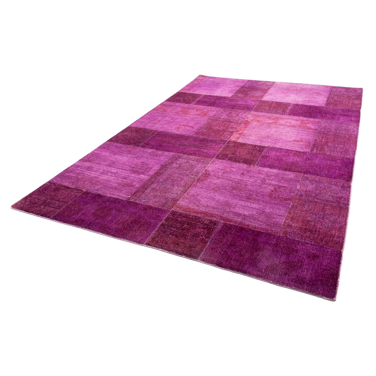 Patchwork-tæppe - 271 x 182 cm - lilla
