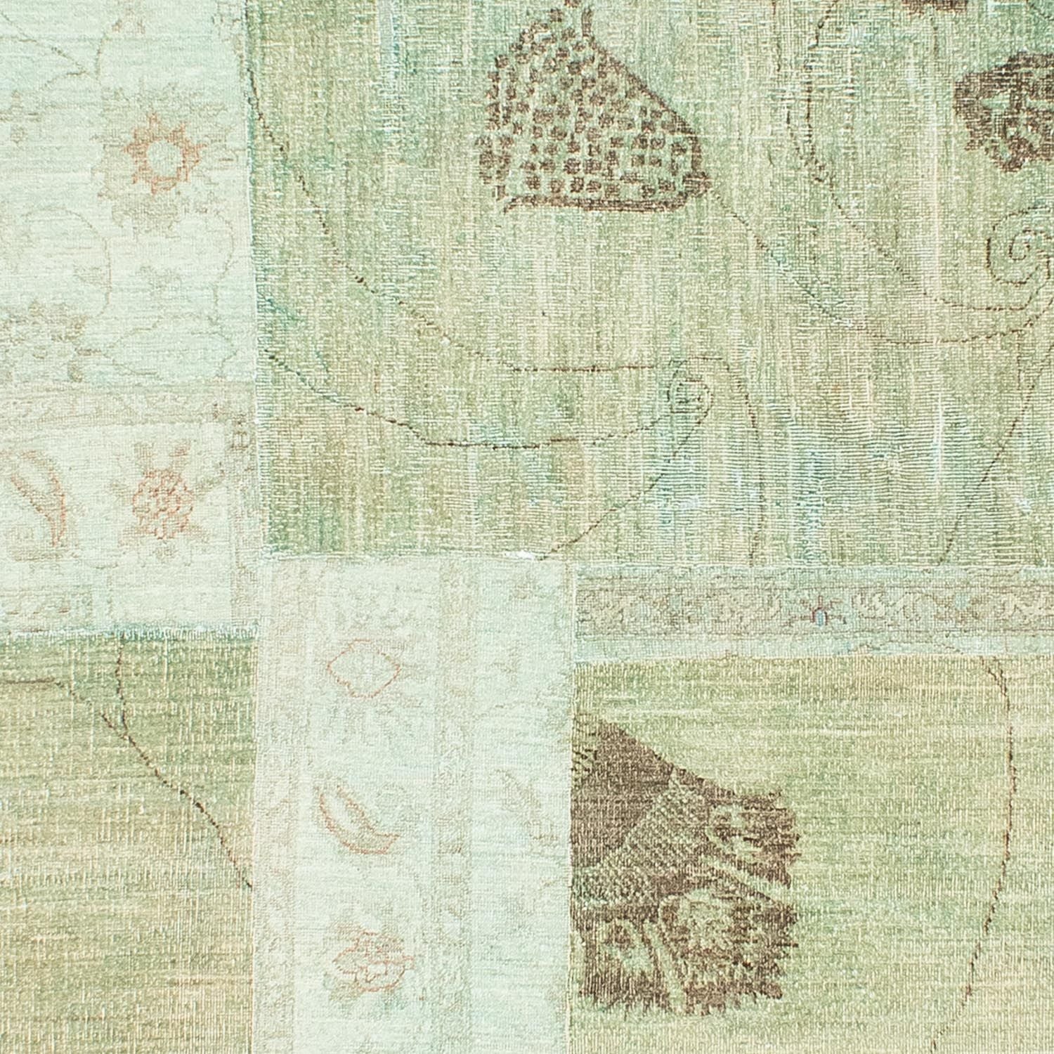 Patchwork-tæppe - 292 x 190 cm - flerfarvet