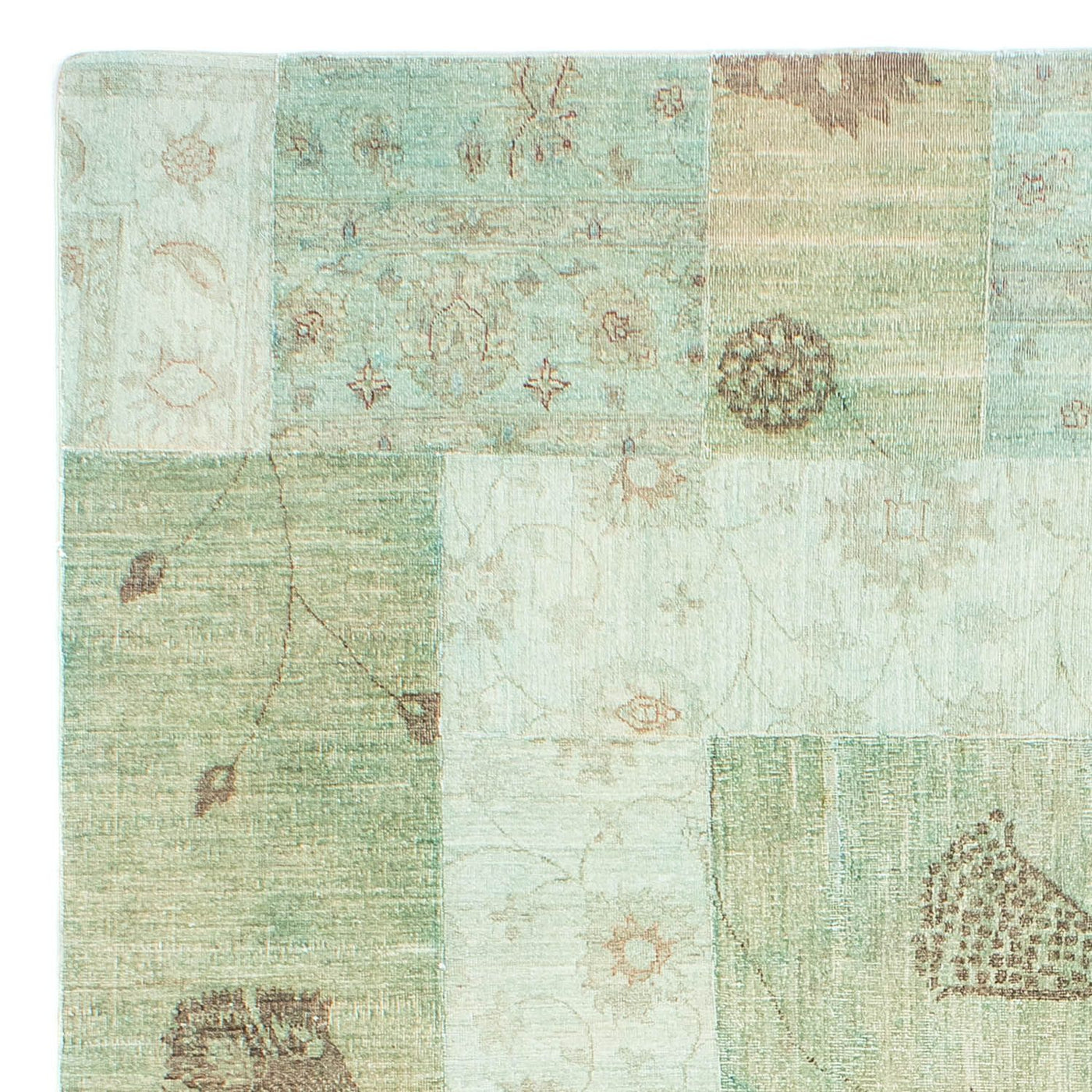 Patchwork-tæppe 292x190cm - Perserteppich Wollteppich