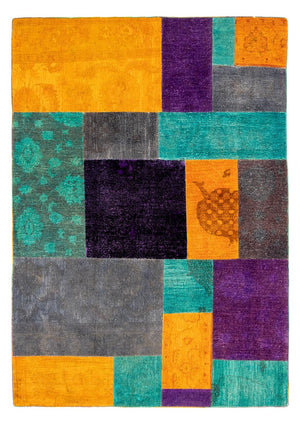Patchwork-tæppe - 232 x 164 cm - flerfarvet