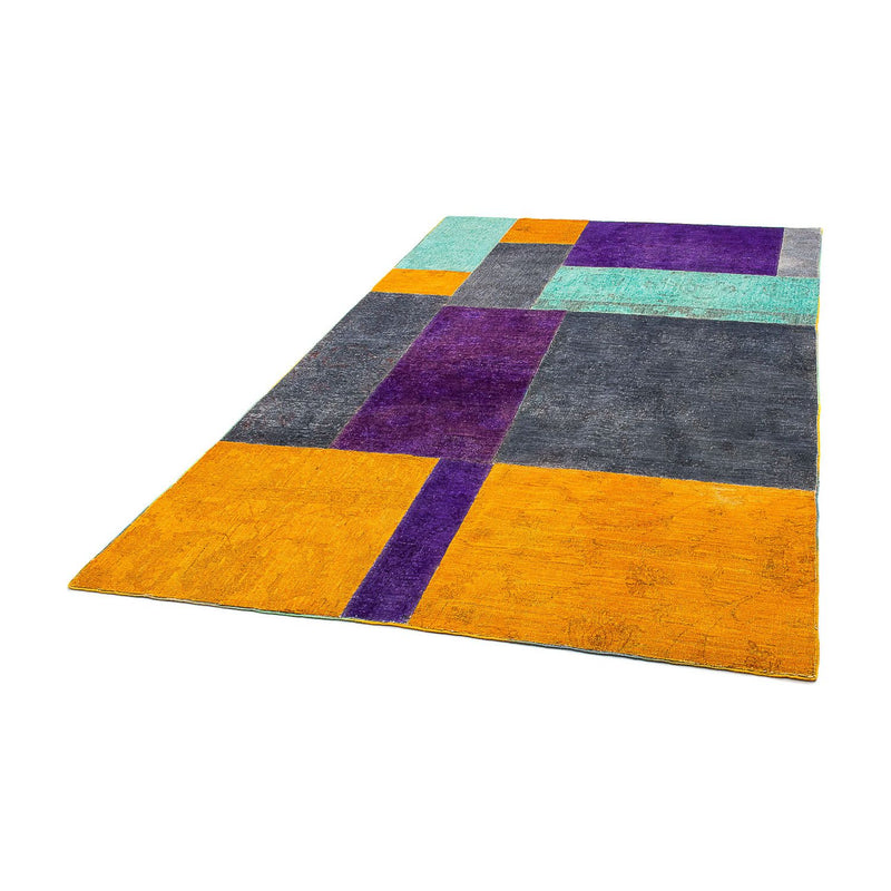 Patchwork-tæppe - 237 x 146 cm - flerfarvet