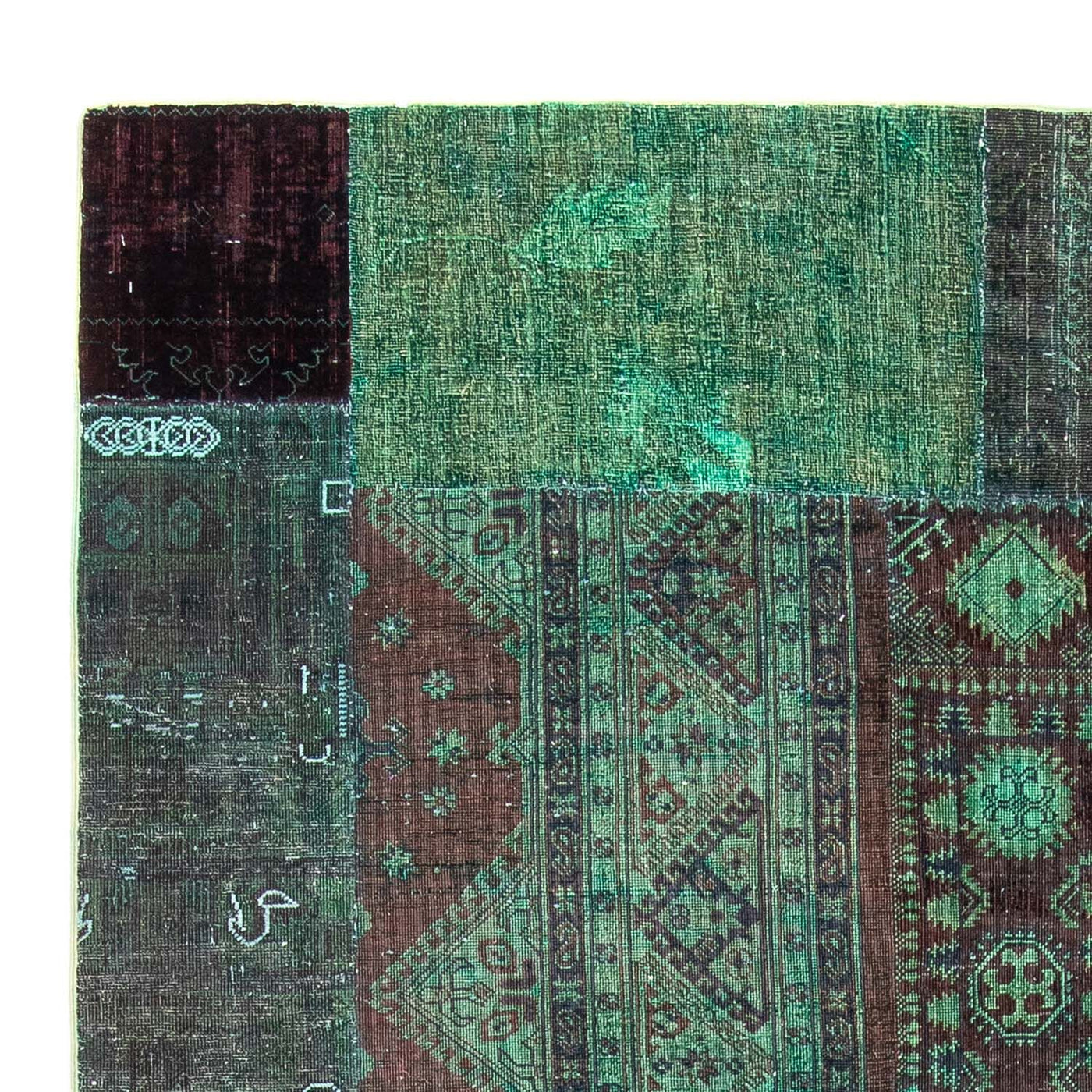 Patchwork-tæppe 270x175cm - Perserteppich Wollteppich