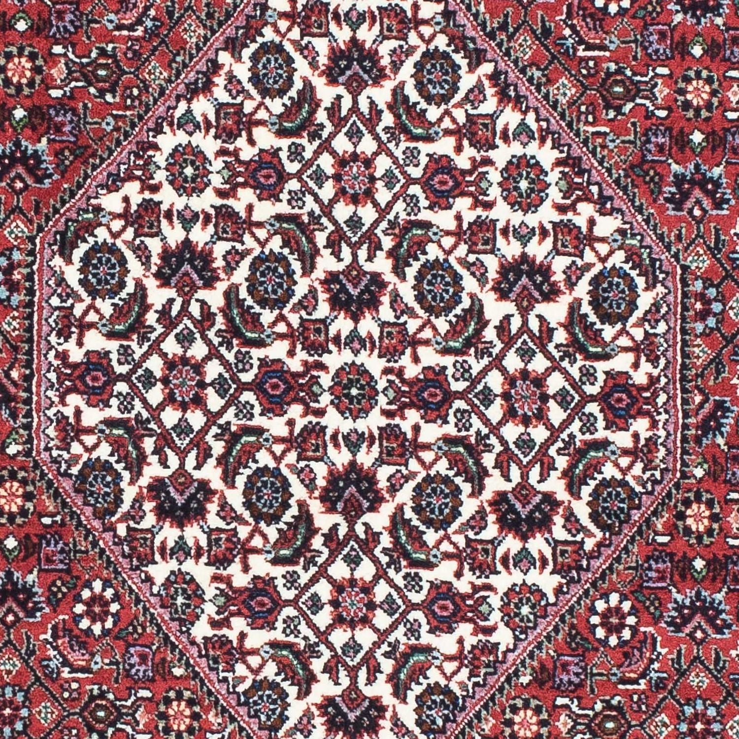Løber Persisk tæppe - Bijar - 212 x 71 cm - rød