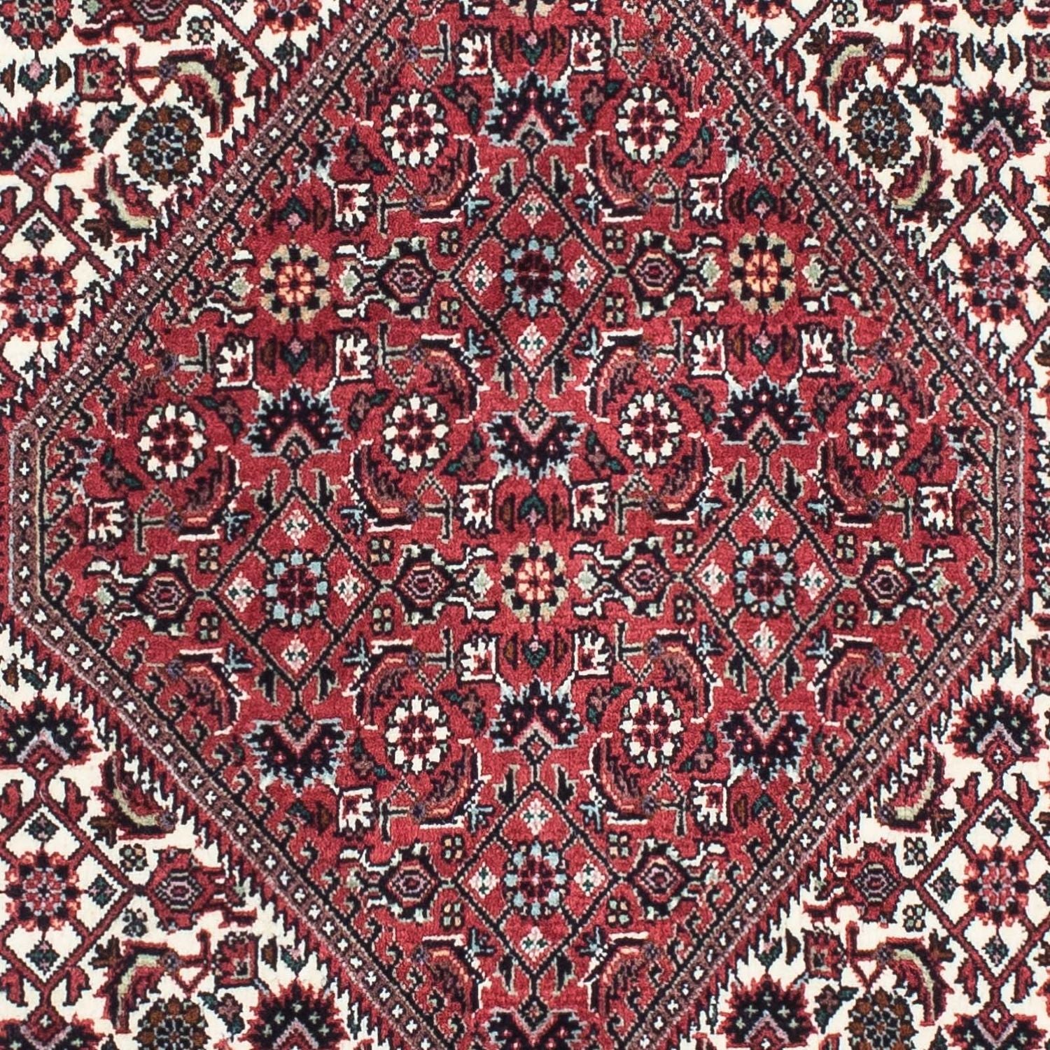Løber Persisk tæppe - Bijar - 208 x 75 cm - lysrød