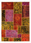 Patchwork-tæppe - 198 x 137 cm - flerfarvet
