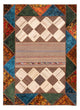 Patchwork-tæppe 224x164cm - Perserteppich Wollteppich