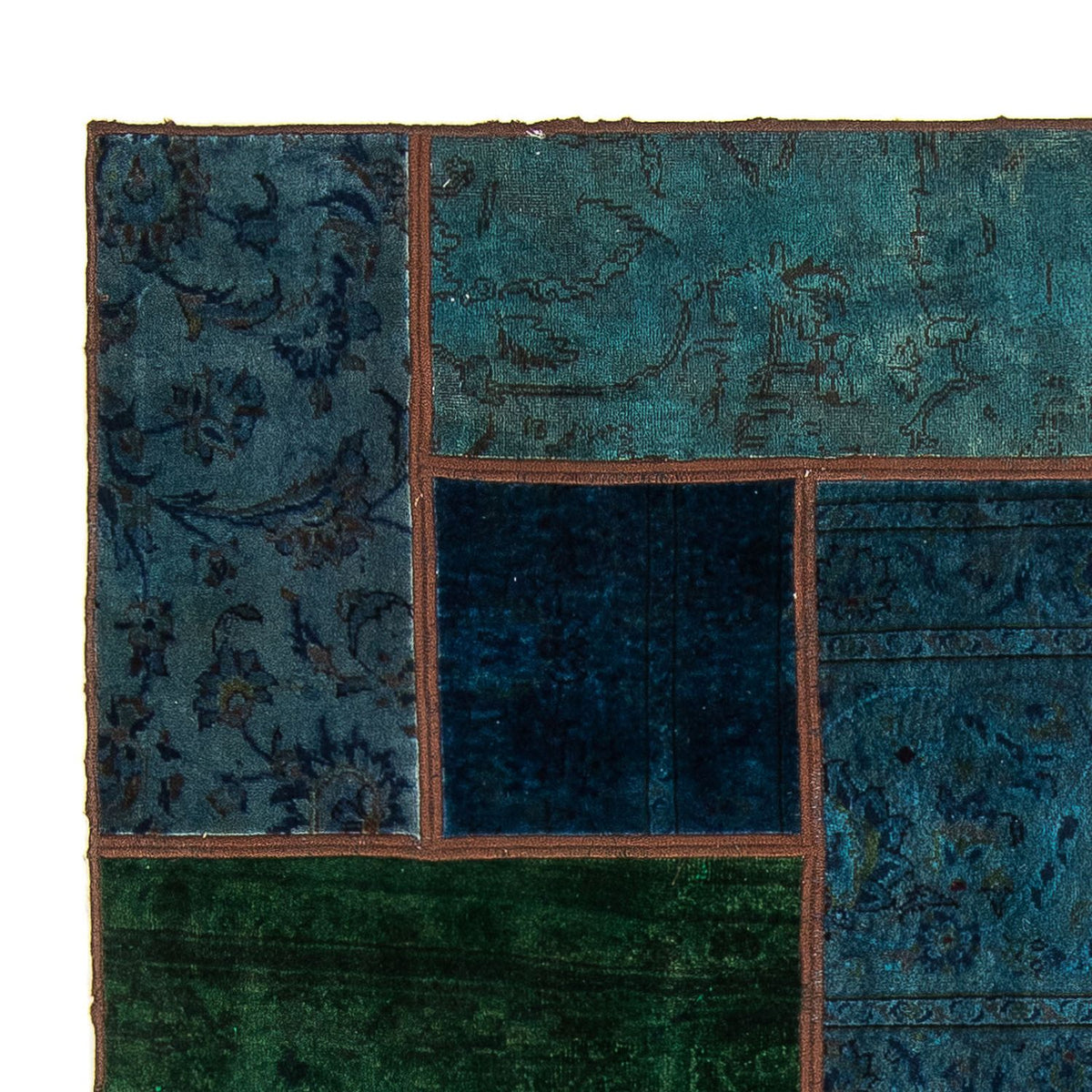 Patchwork-tæppe - 207 x 143 cm - flerfarvet