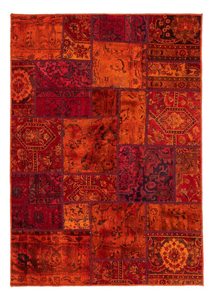 Patchwork-tæppe - 194 x 140 cm - flerfarvet