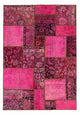 Patchwork-tæppe 197x138cm - Perserteppich Wollteppich