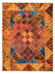 Patchwork-tæppe 234x176cm - Perserteppich Wollteppich