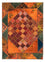 Patchwork-tæppe - 225 x 164 cm - flerfarvet