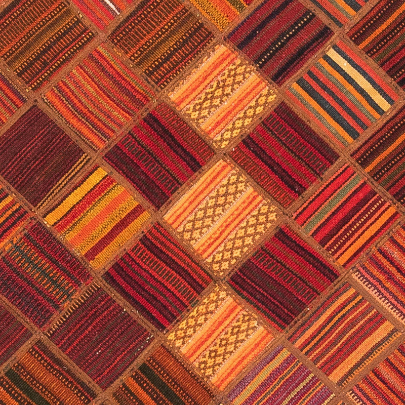Patchwork-tæppe - 225 x 164 cm - flerfarvet