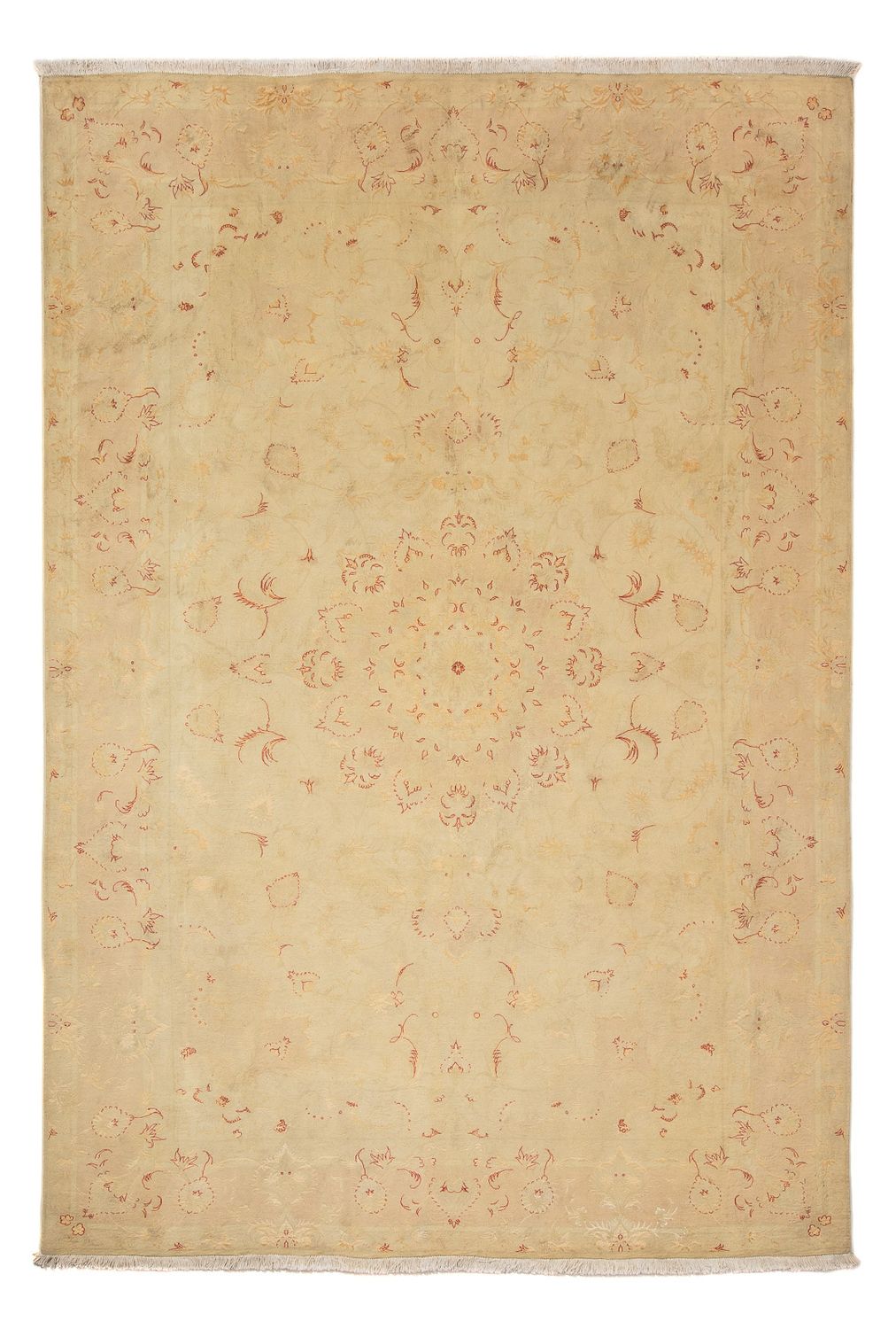 Persisk tæppe - Tabriz - Royal - 298 x 198 cm - lys brun