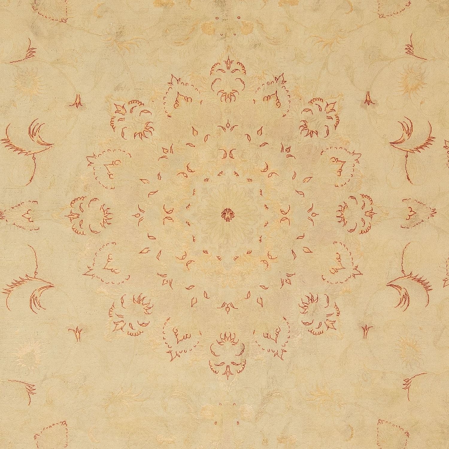 Persisk tæppe - Tabriz - Royal - 298 x 198 cm - lys brun