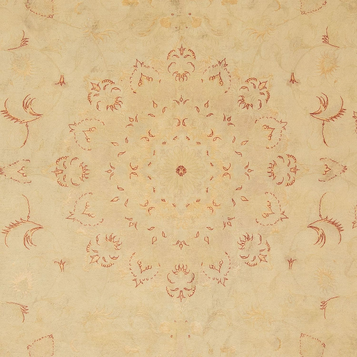 Persisk tæppe - Tabriz - Royal - 298 x 198 cm - lys brun