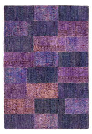 Patchwork-tæppe - 237 x 165 cm - flerfarvet