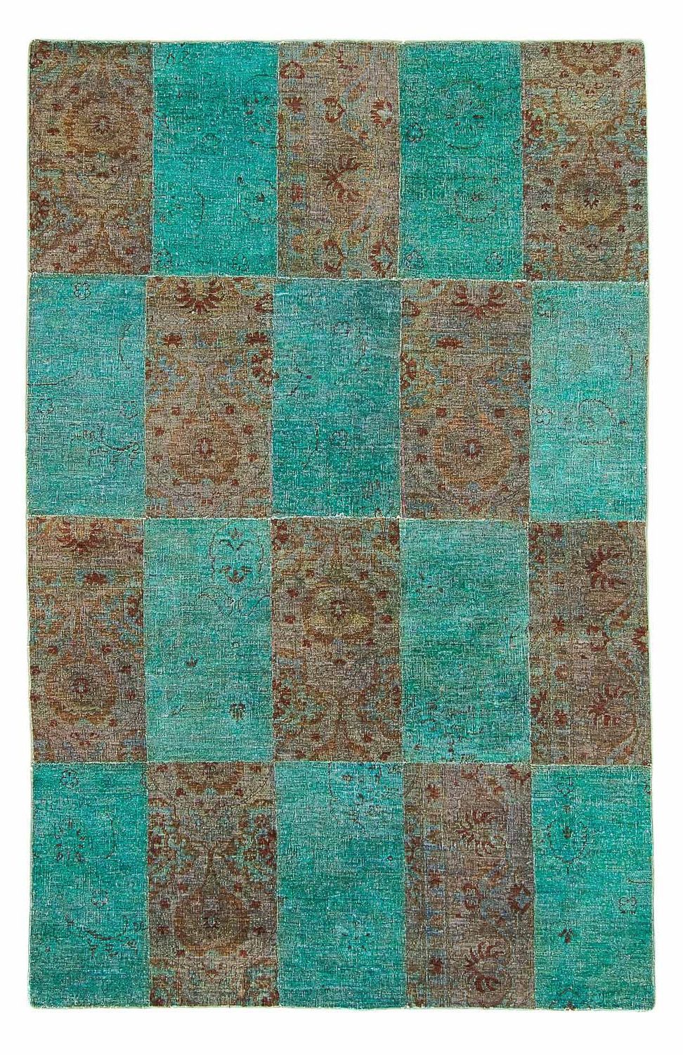 Patchwork-tæppe - 240 x 149 cm - flerfarvet