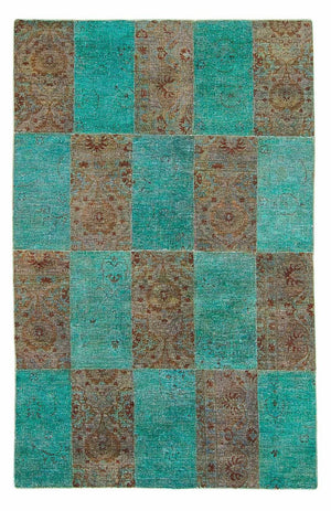 Patchwork-tæppe - 240 x 149 cm - flerfarvet