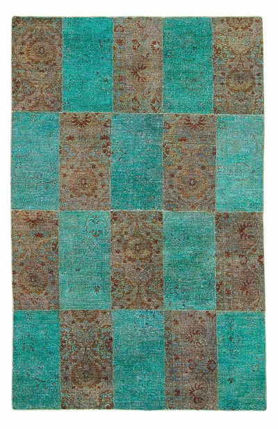 Patchwork-tæppe 149x240cm - Uldtæppe