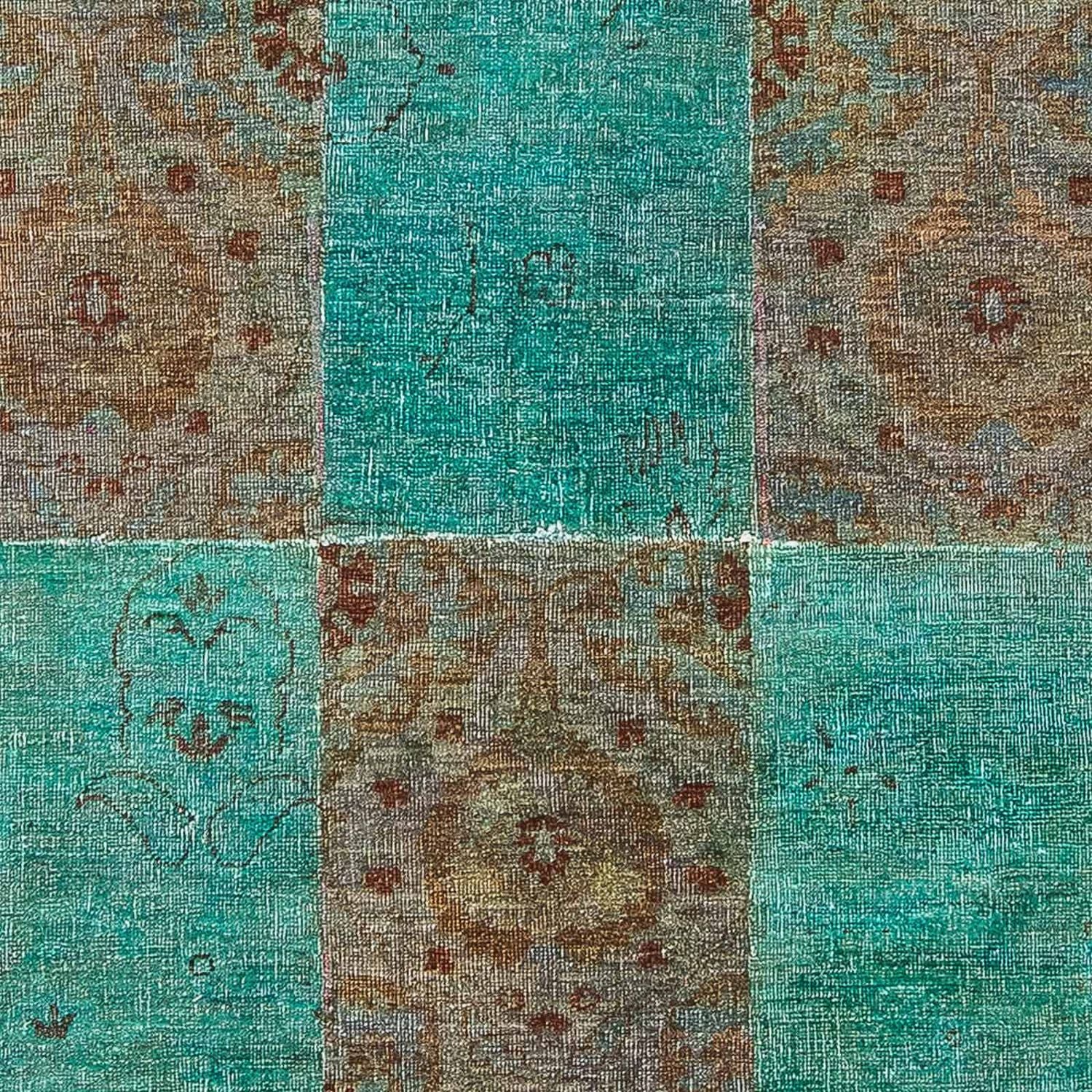 Patchwork-tæppe - 240 x 149 cm - flerfarvet