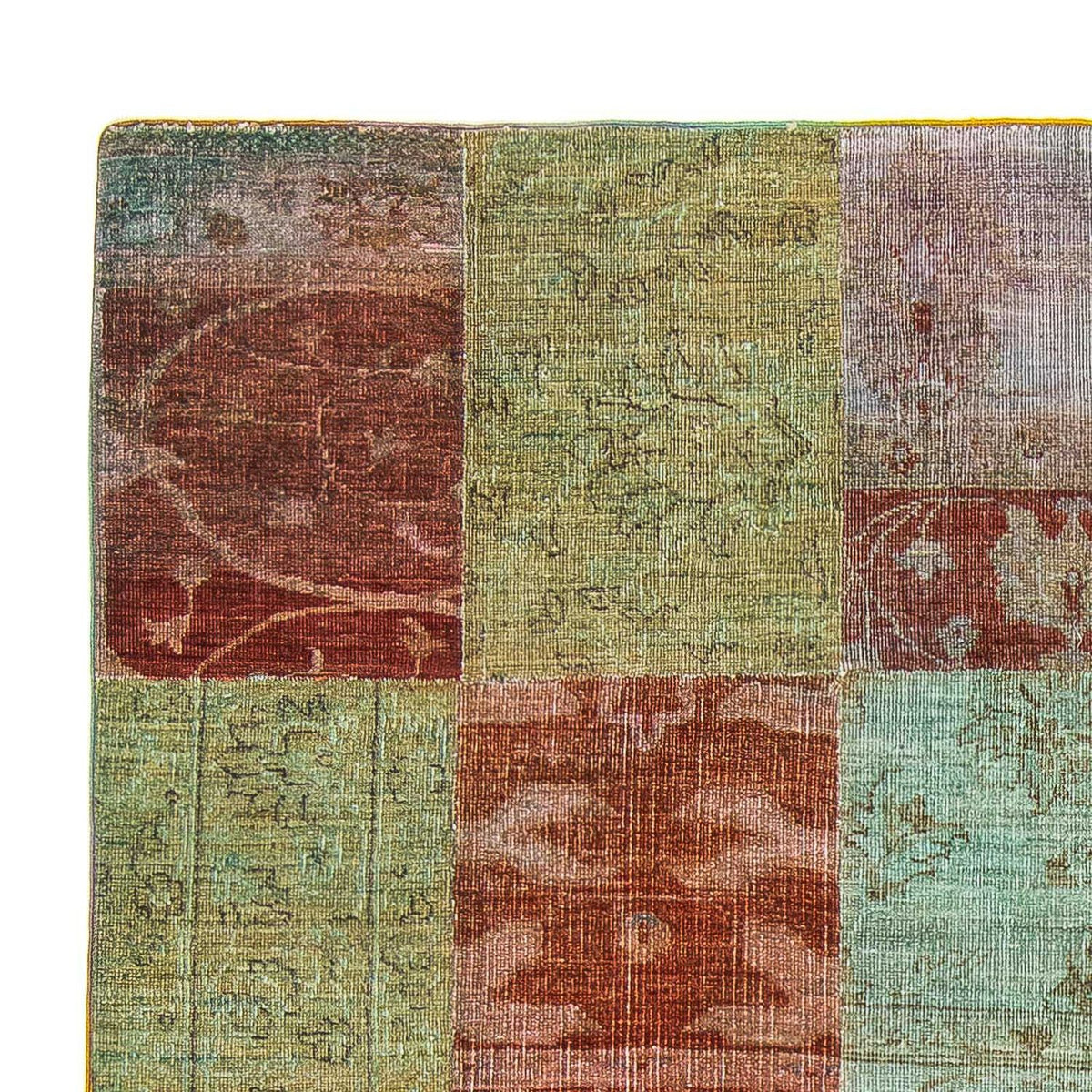 Patchwork-tæppe - 223 x 150 cm - flerfarvet