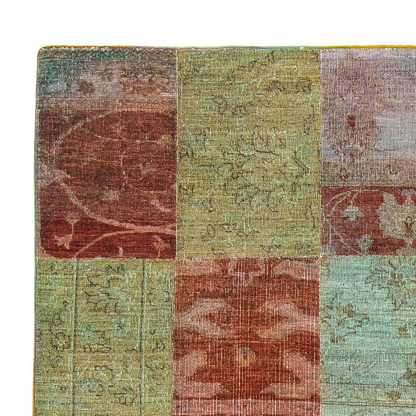 Patchwork-tæppe 223x150cm - Uldtæppe