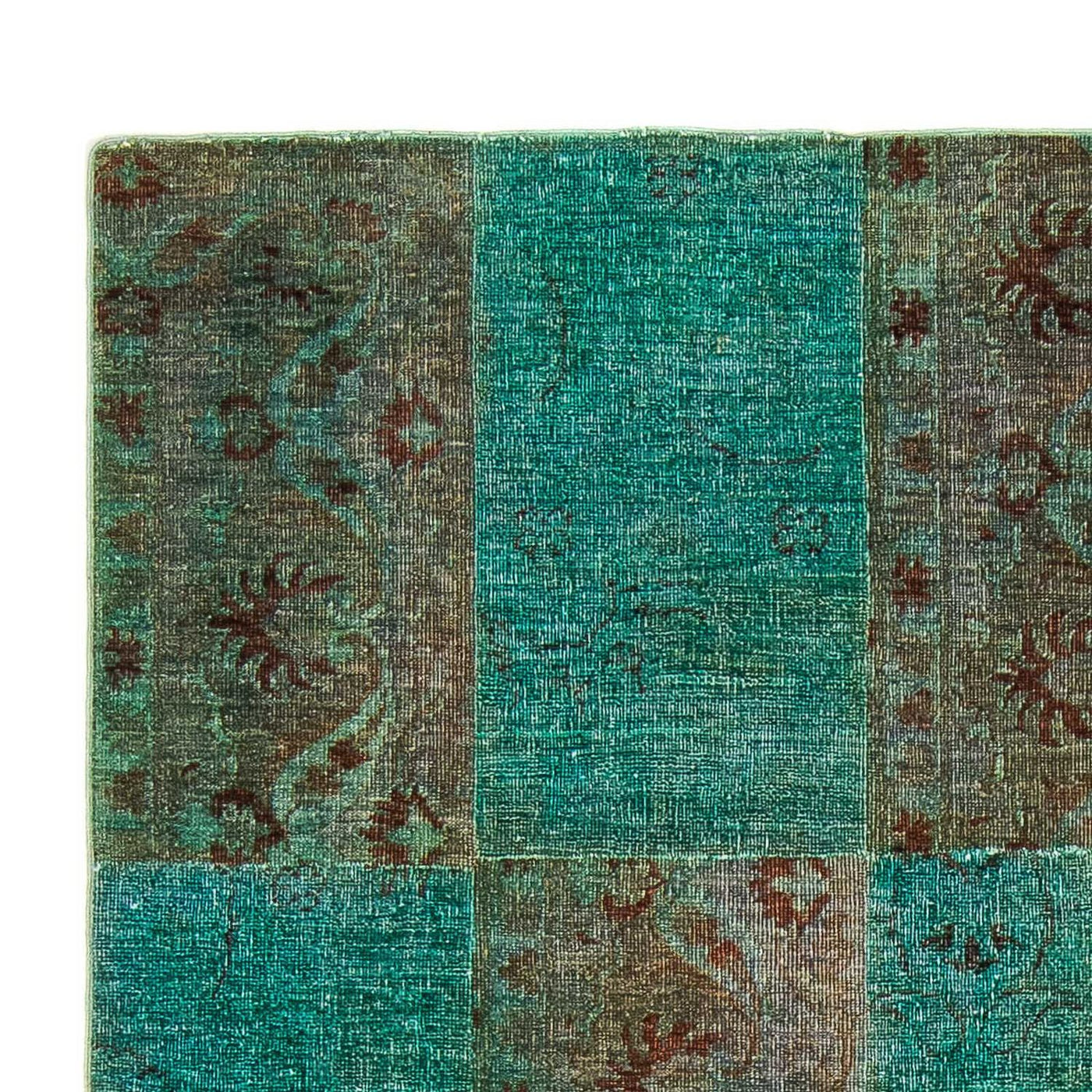 Patchwork-tæppe 243x149cm - Uldtæppe