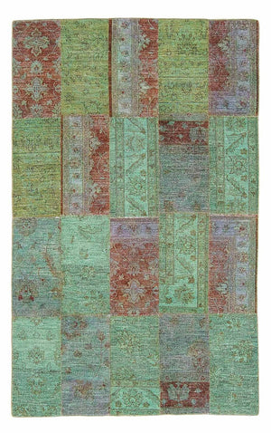 Patchwork-tæppe - 242 x 148 cm - flerfarvet