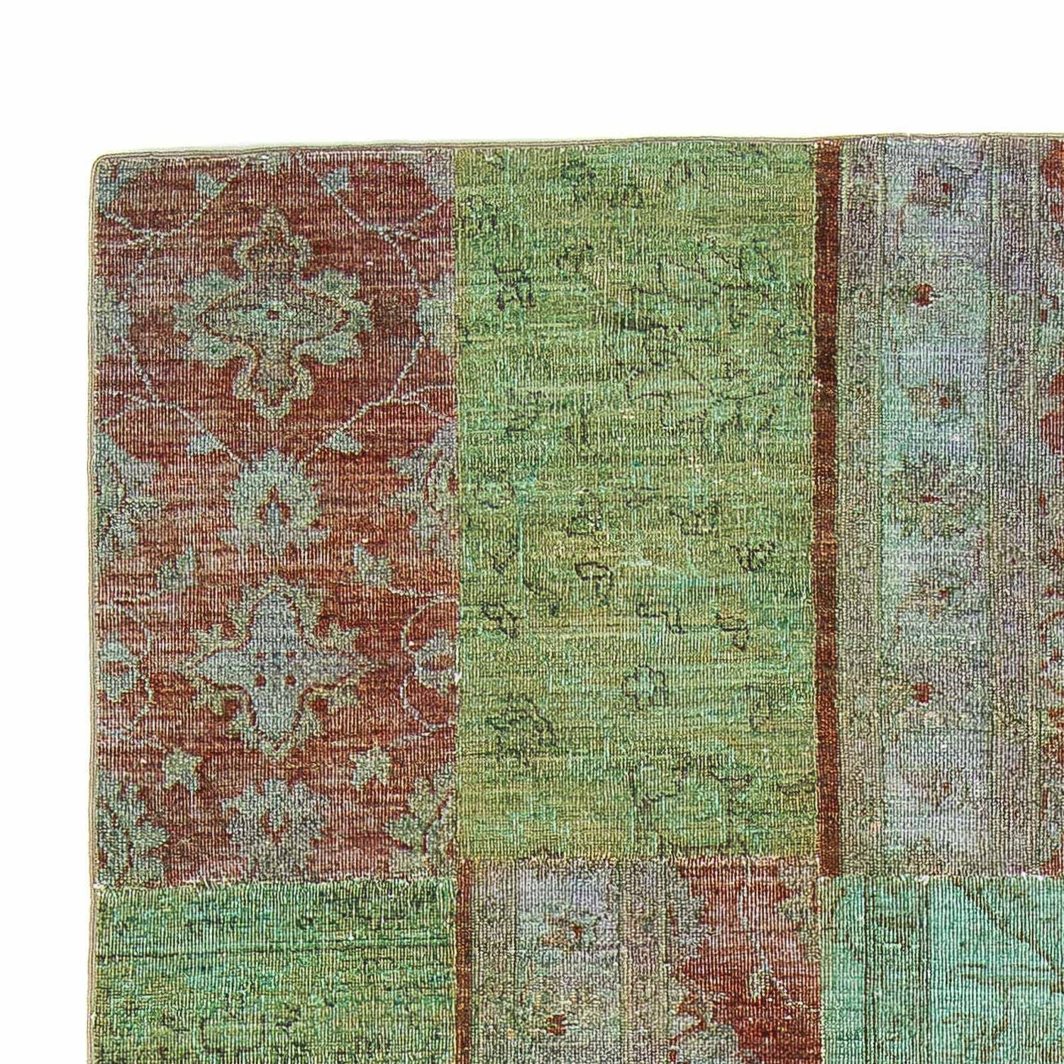 Patchwork-tæppe - 242 x 148 cm - flerfarvet