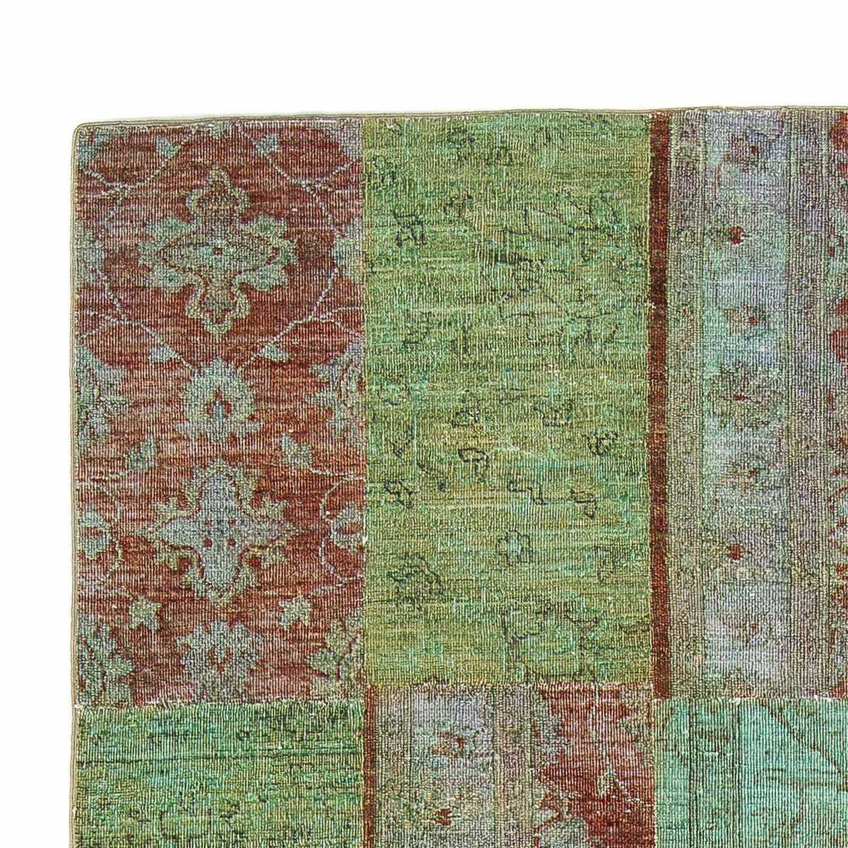 Patchwork-tæppe 148x242cm - Uldtæppe