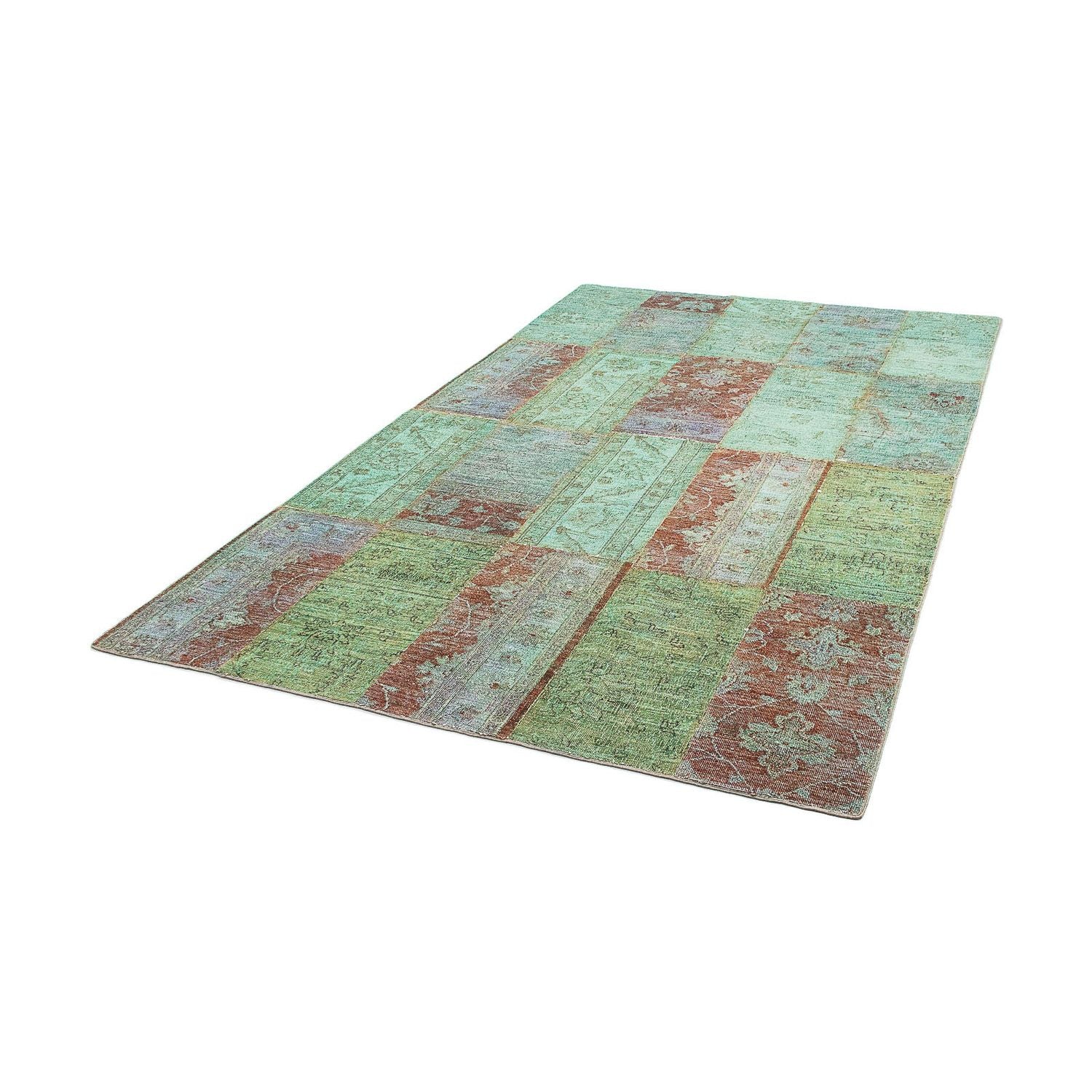 Patchwork-tæppe - 242 x 148 cm - flerfarvet