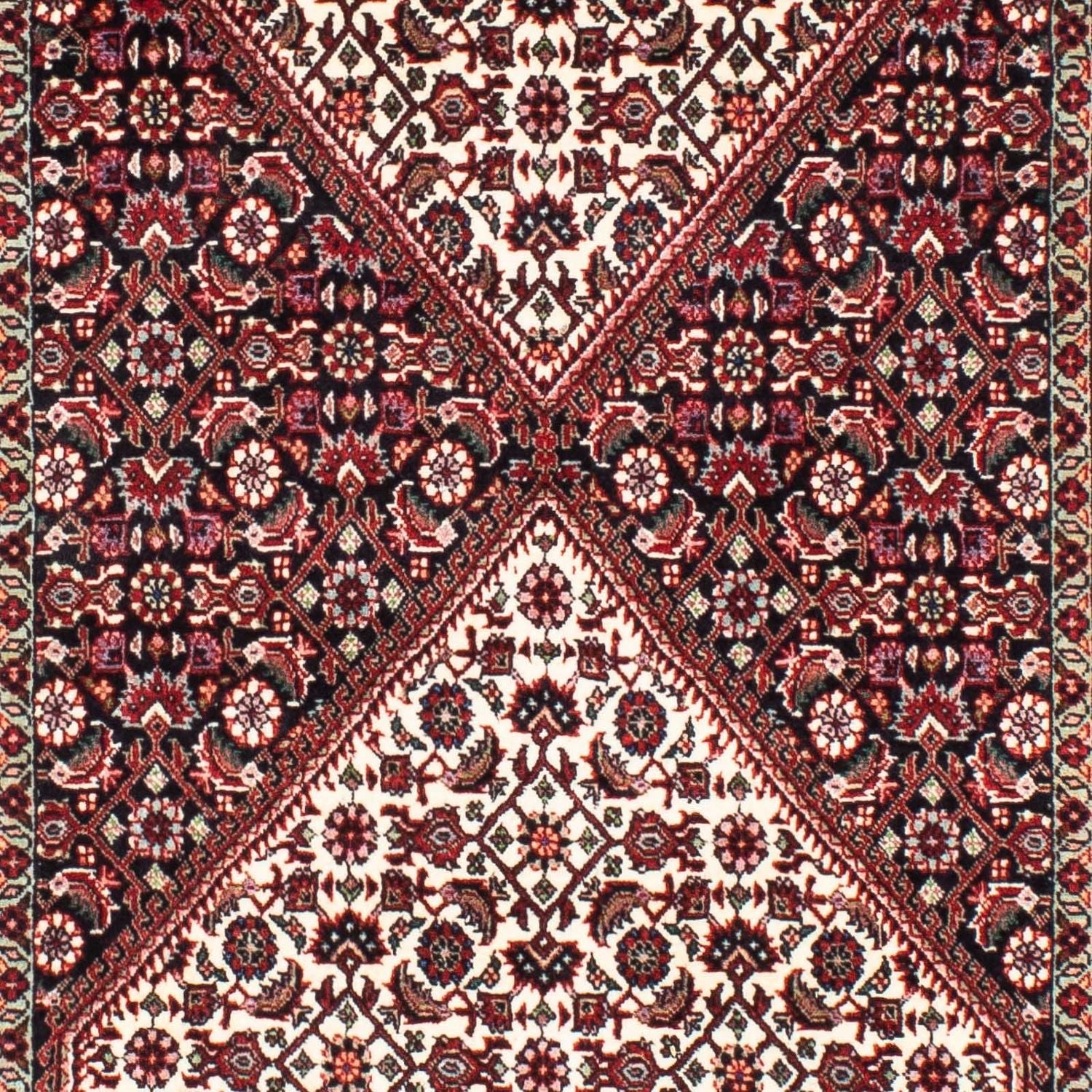Løber Persisk tæppe - Bijar - 205 x 76 cm - flerfarvet