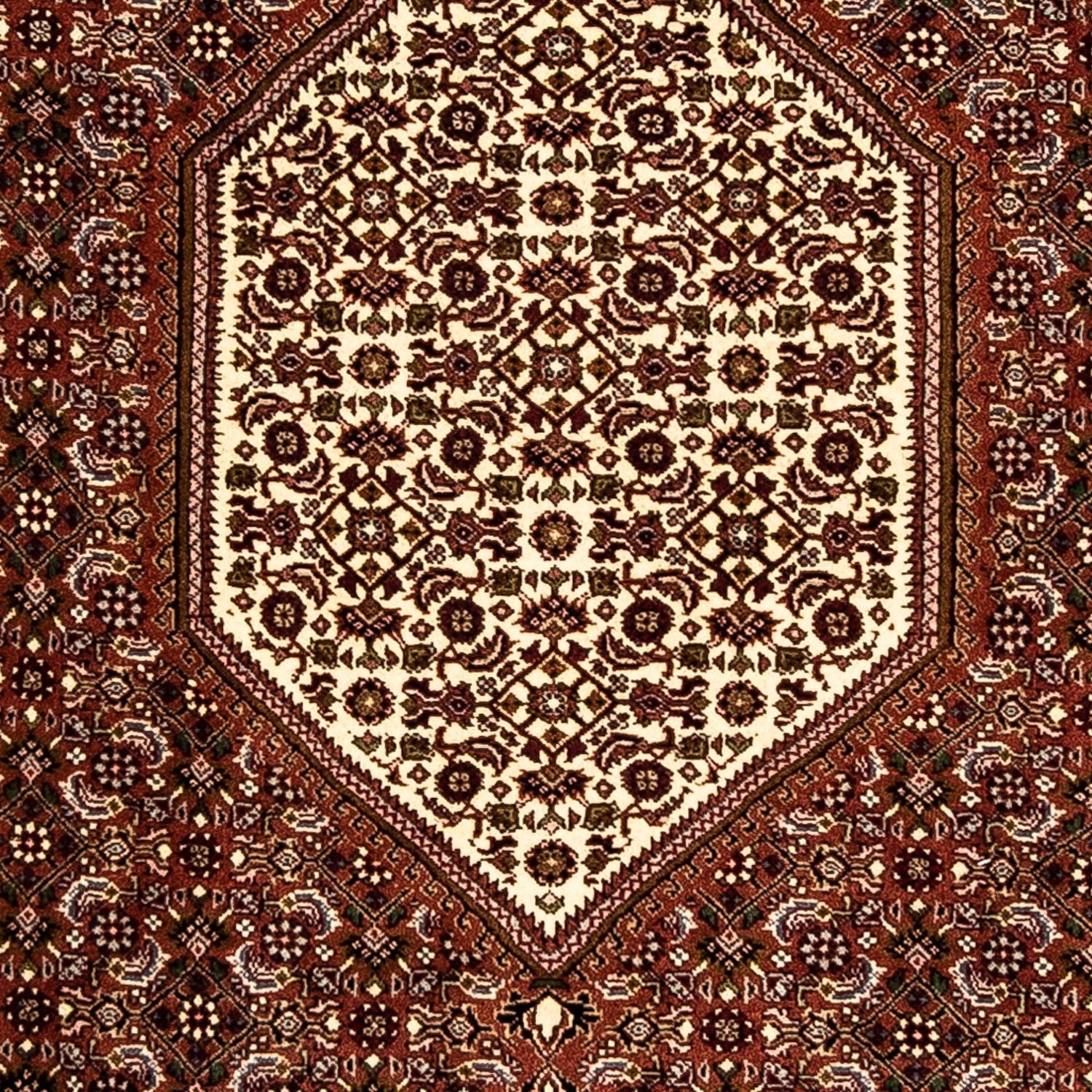 Løber Persisk tæppe - Bijar - 273 x 87 cm - mørkerød