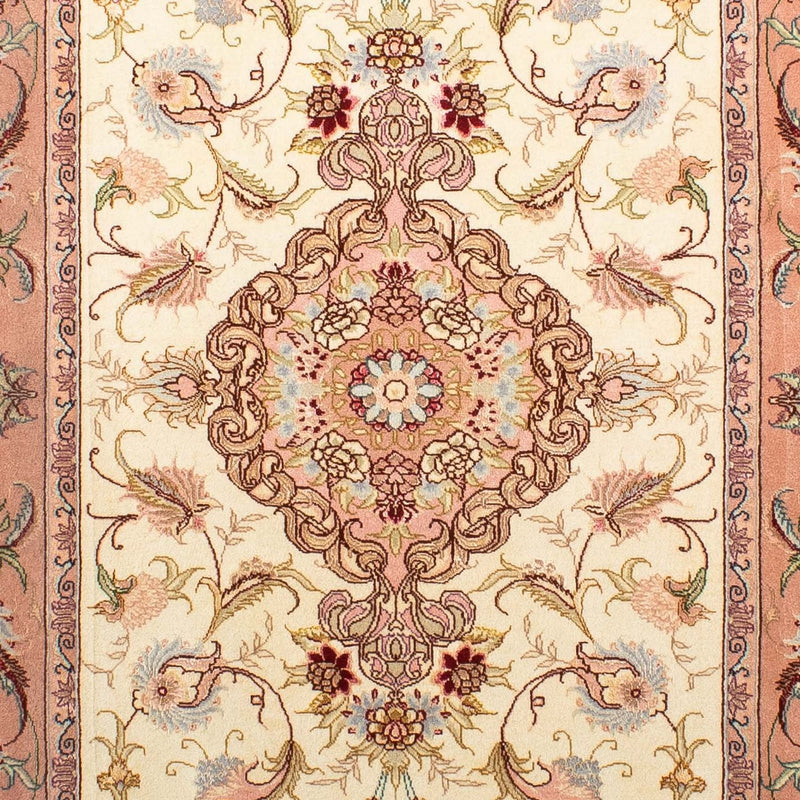 Løber Persisk tæppe - Tabriz - Royal - 310 x 88 cm - beige