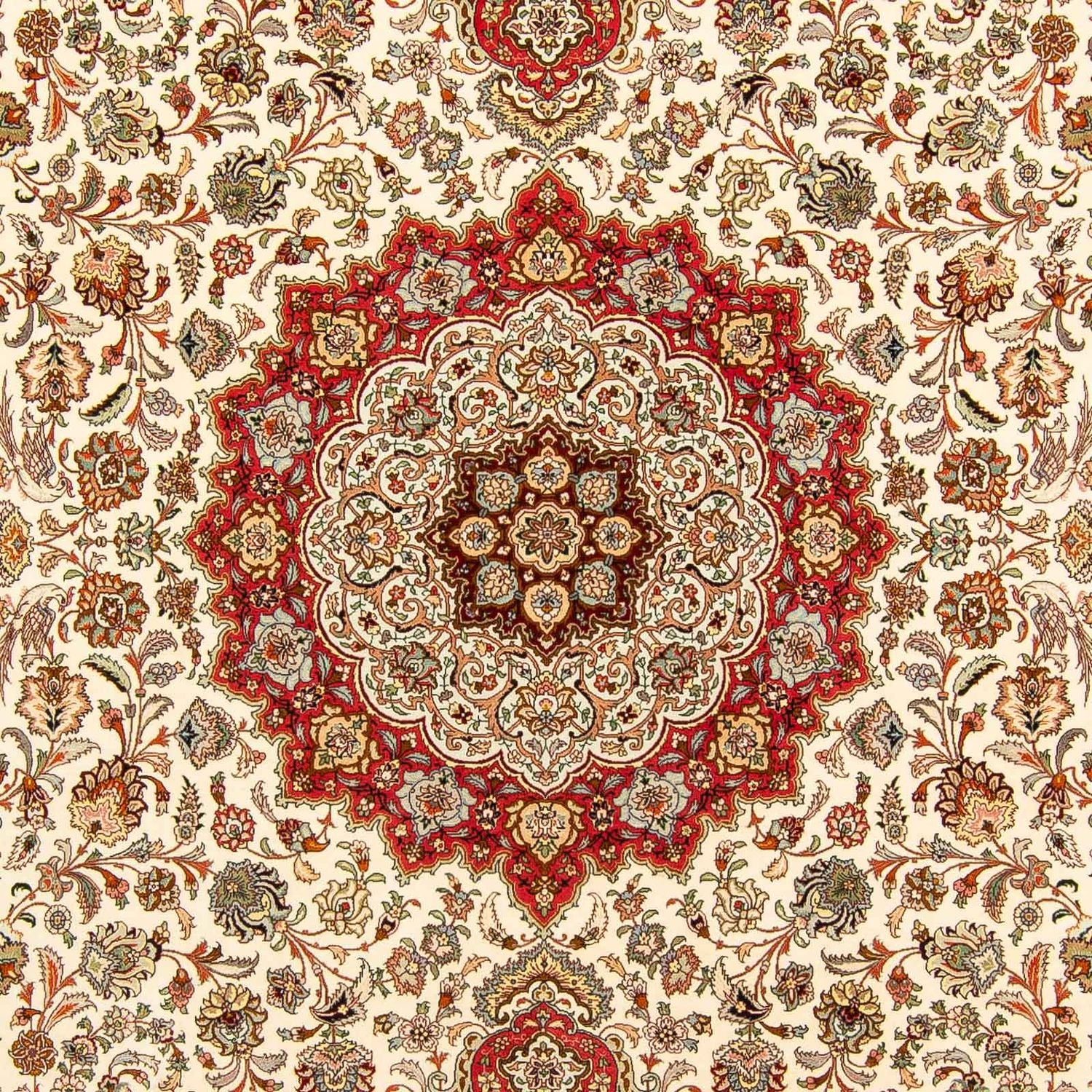 Persisk tæppe - Tabriz - Royal - 406 x 300 cm - rød