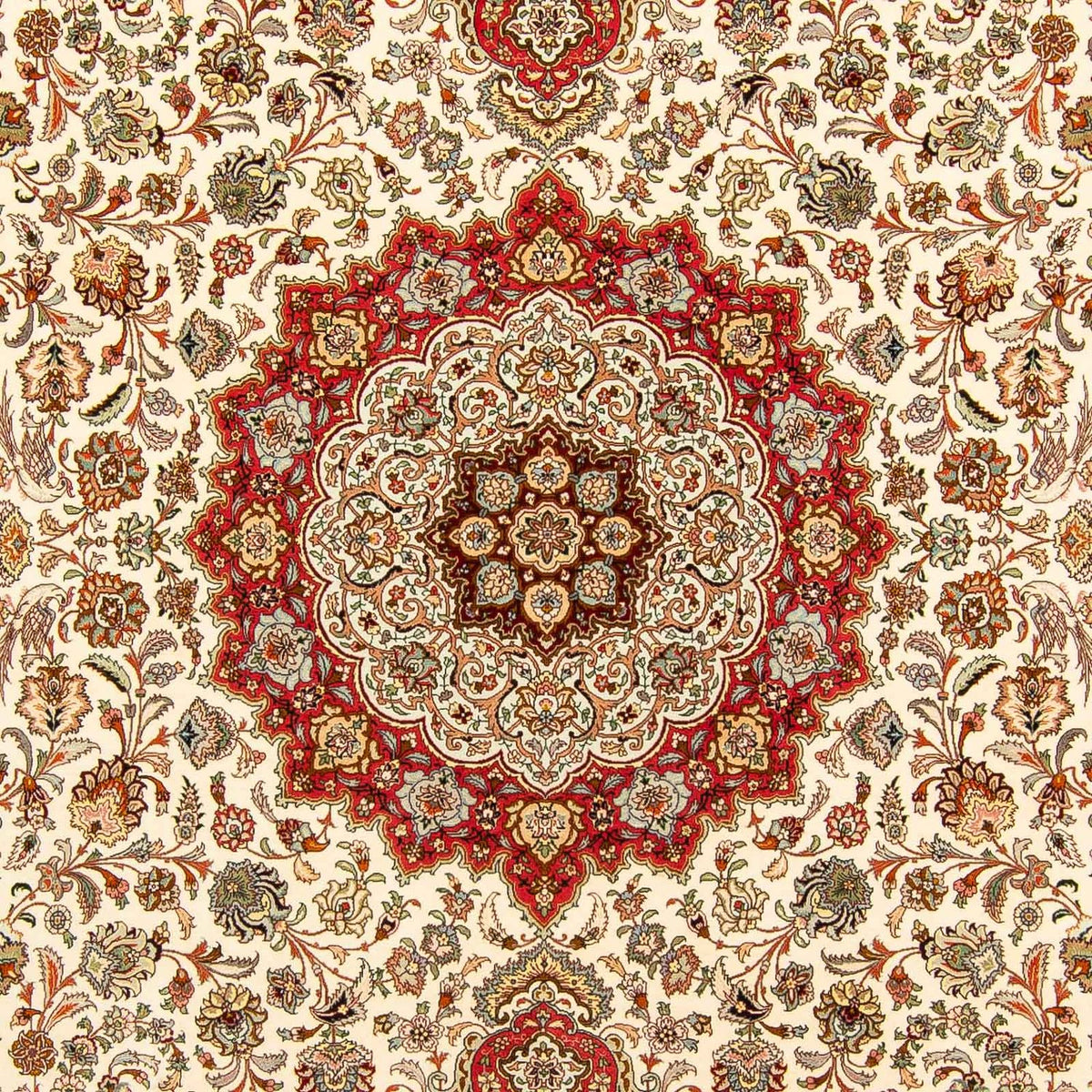 Persisk tæppe - Tabriz - Royal - 406 x 300 cm - rød