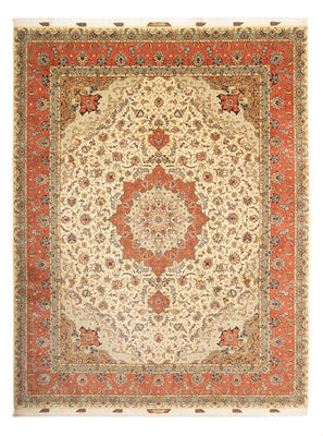 Persisk tæppe - Tabriz - Royal - 387 x 307 cm - brun