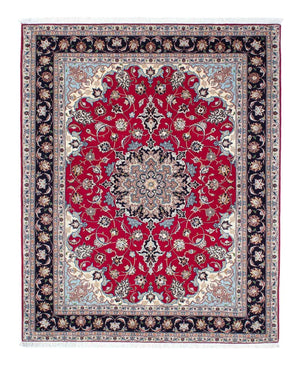 Persisk tæppe - Tabriz - Royal - 200 x 153 cm - mørkerød