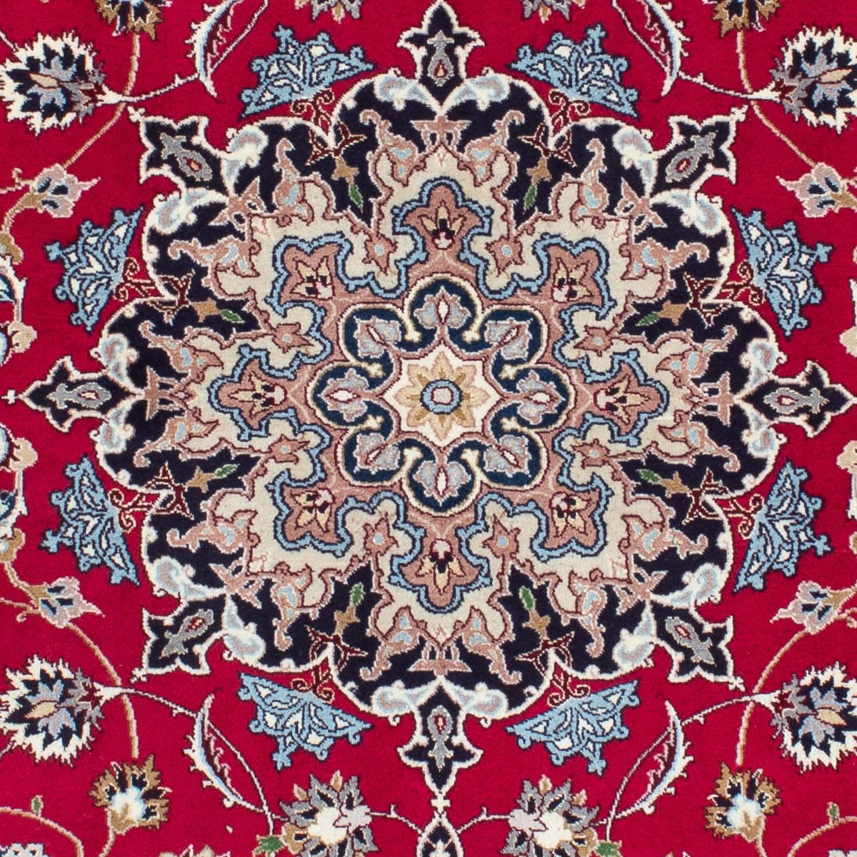 Persisk tæppe - Tabriz - Royal - 200 x 153 cm - mørkerød