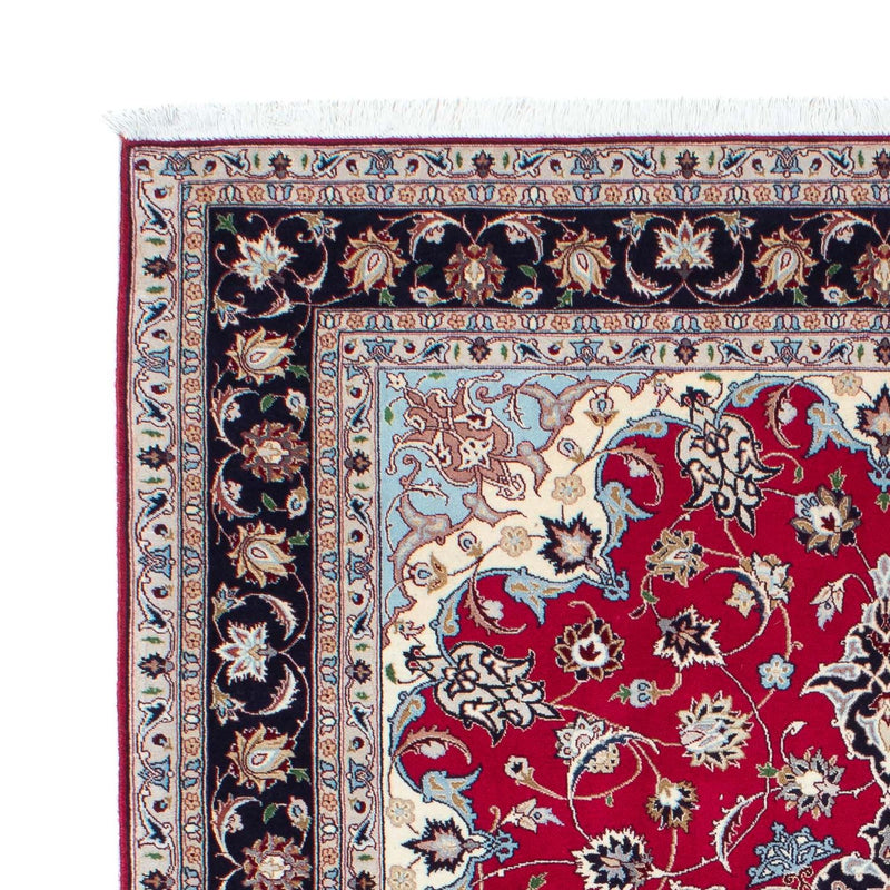 Persisk tæppe - Tabriz - Royal - 200 x 153 cm - mørkerød