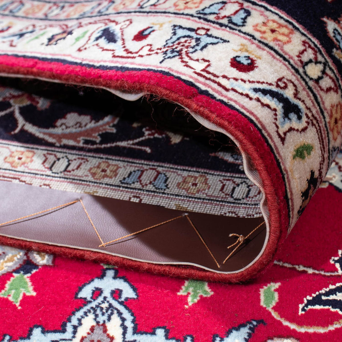 Persisk tæppe - Tabriz - Royal - 200 x 153 cm - mørkerød