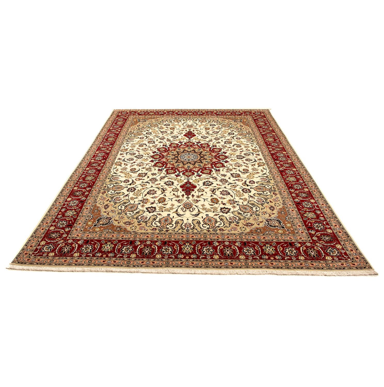 Persisk tæppe - Tabriz - Royal - 350 x 251 cm - beige