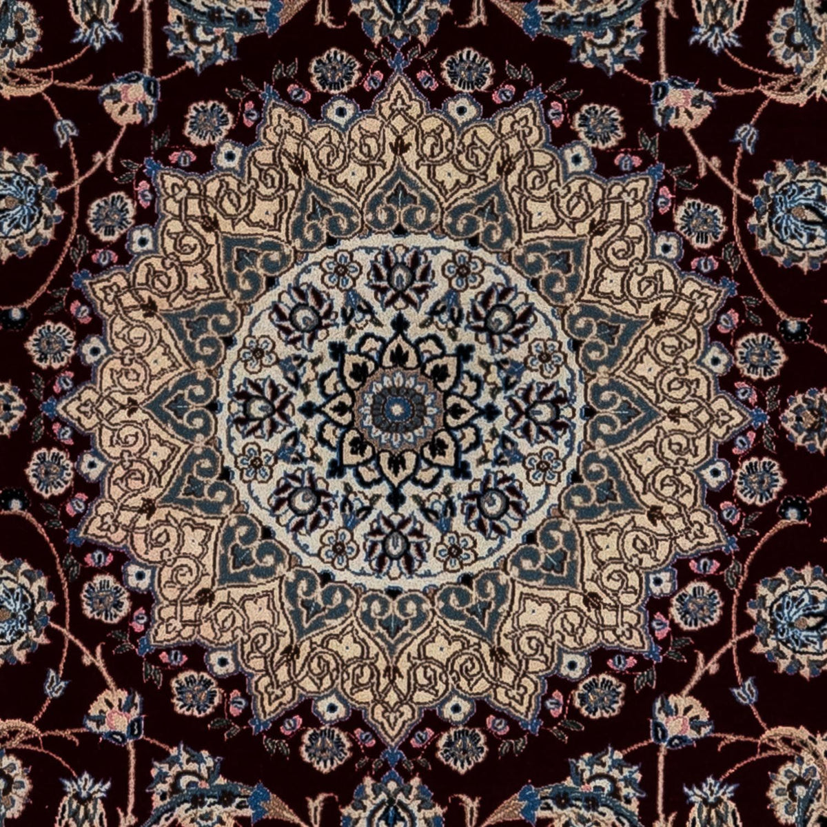 Persisk tæppe - Nain - Royal - 348 x 248 cm - sort