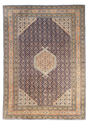 Persisk tæppe - Nomadisk - 285 x 198 cm - mørkeblå