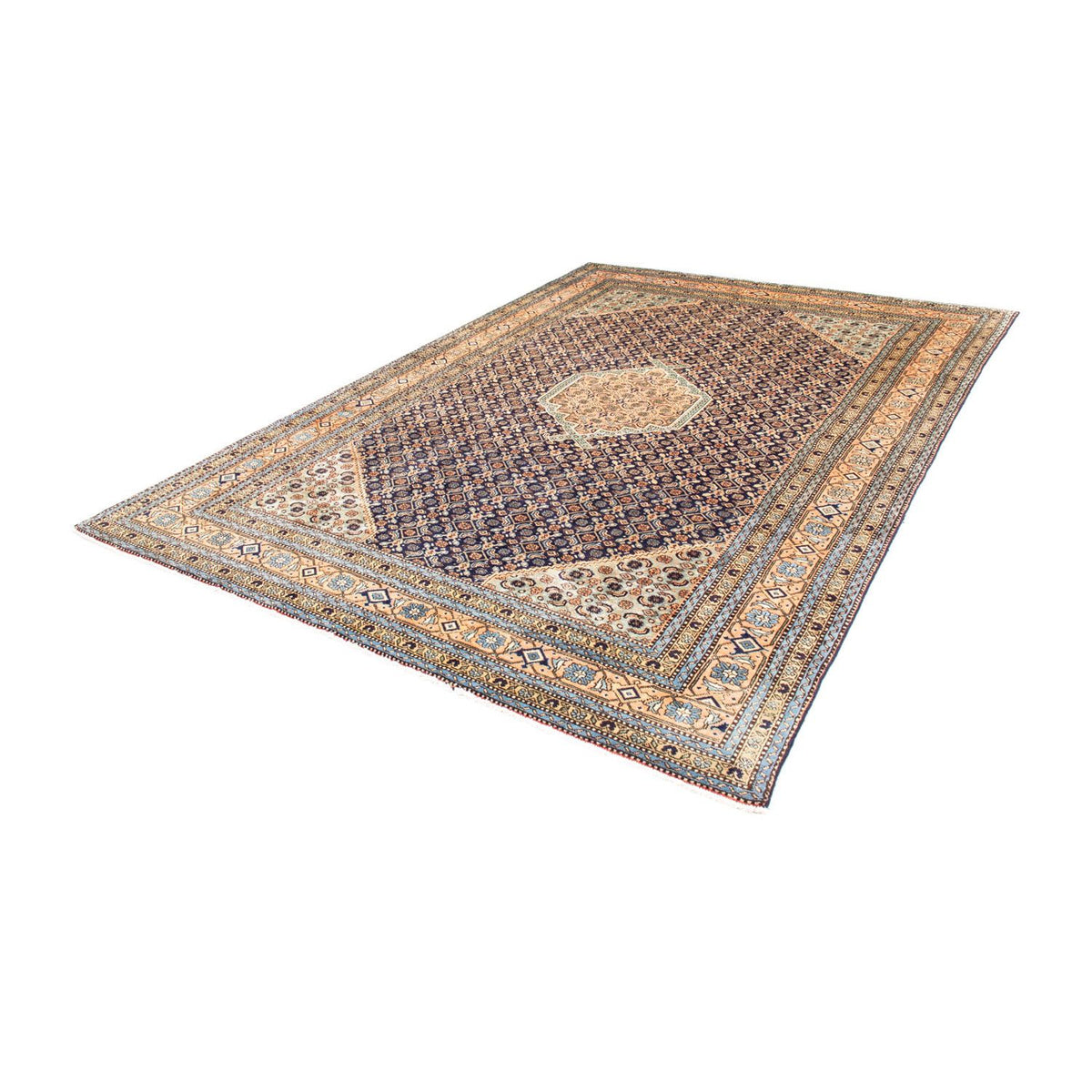 Persisk tæppe - Nomadisk - 285 x 198 cm - mørkeblå